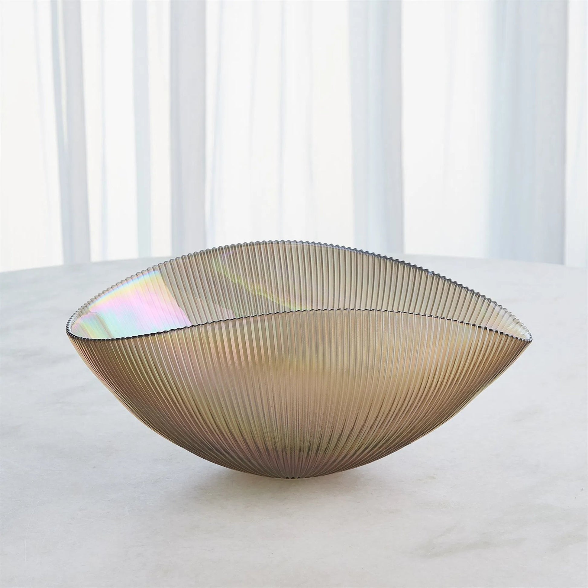 Pleated Bowl by Global Views. Made from unique in a eclectic & global style.