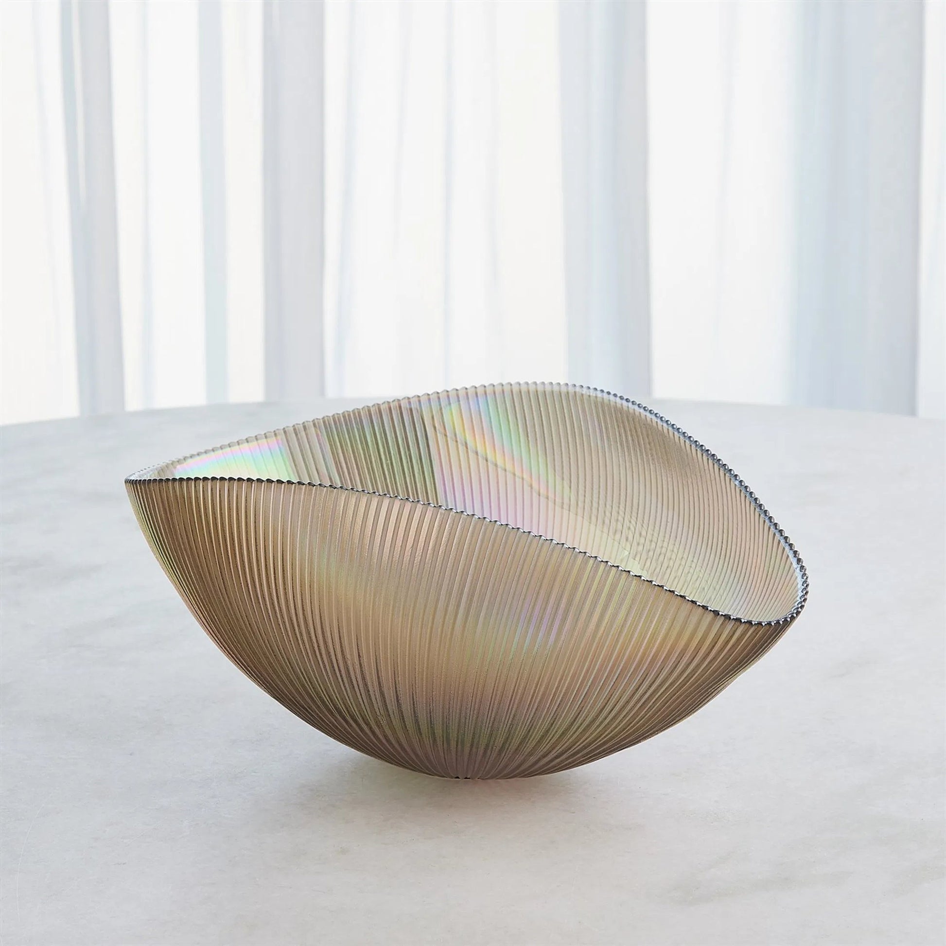 Pleated Bowl by Global Views. Made from unique in a eclectic & global style.