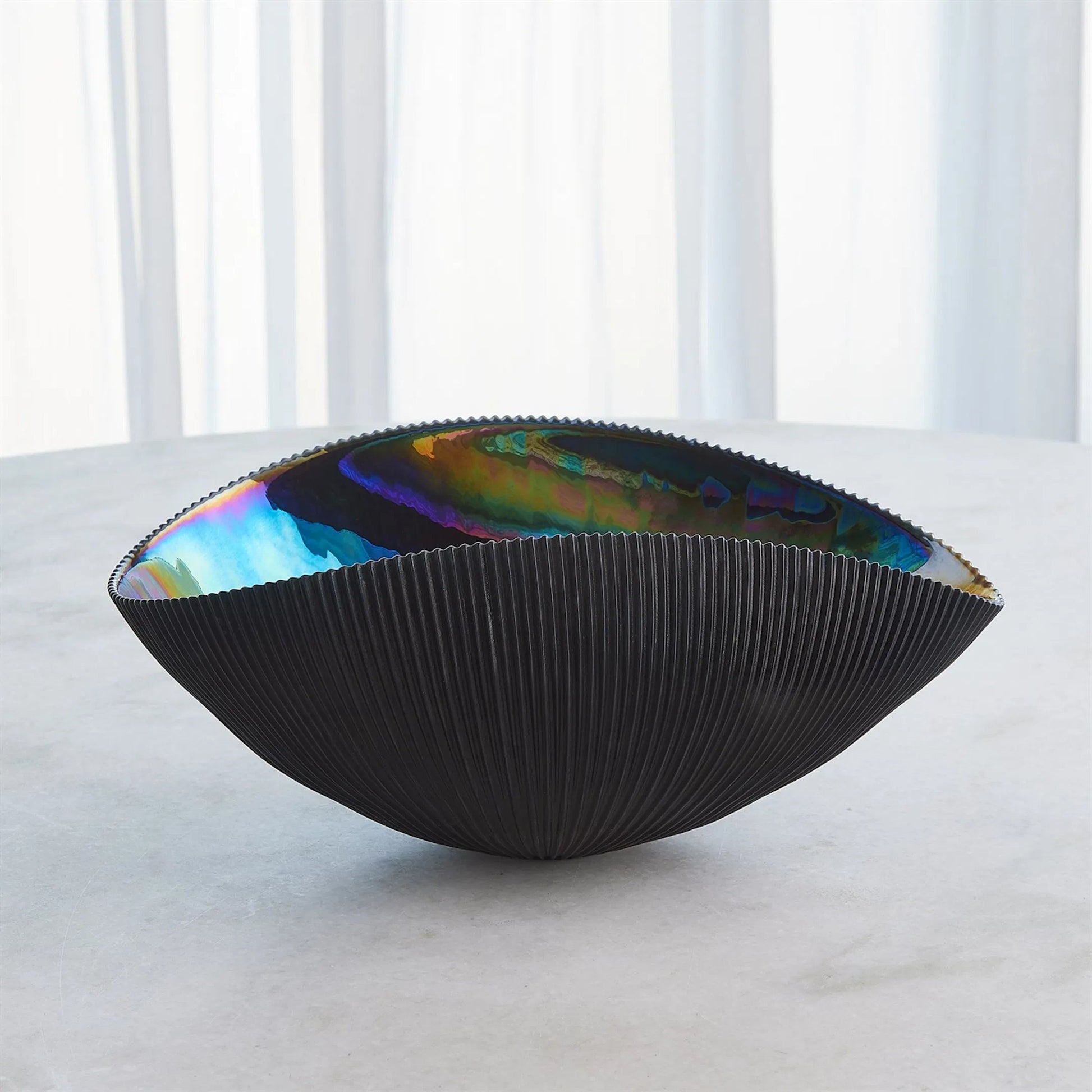 Pleated Bowl by Global Views. Made from unique in a eclectic & global style.
