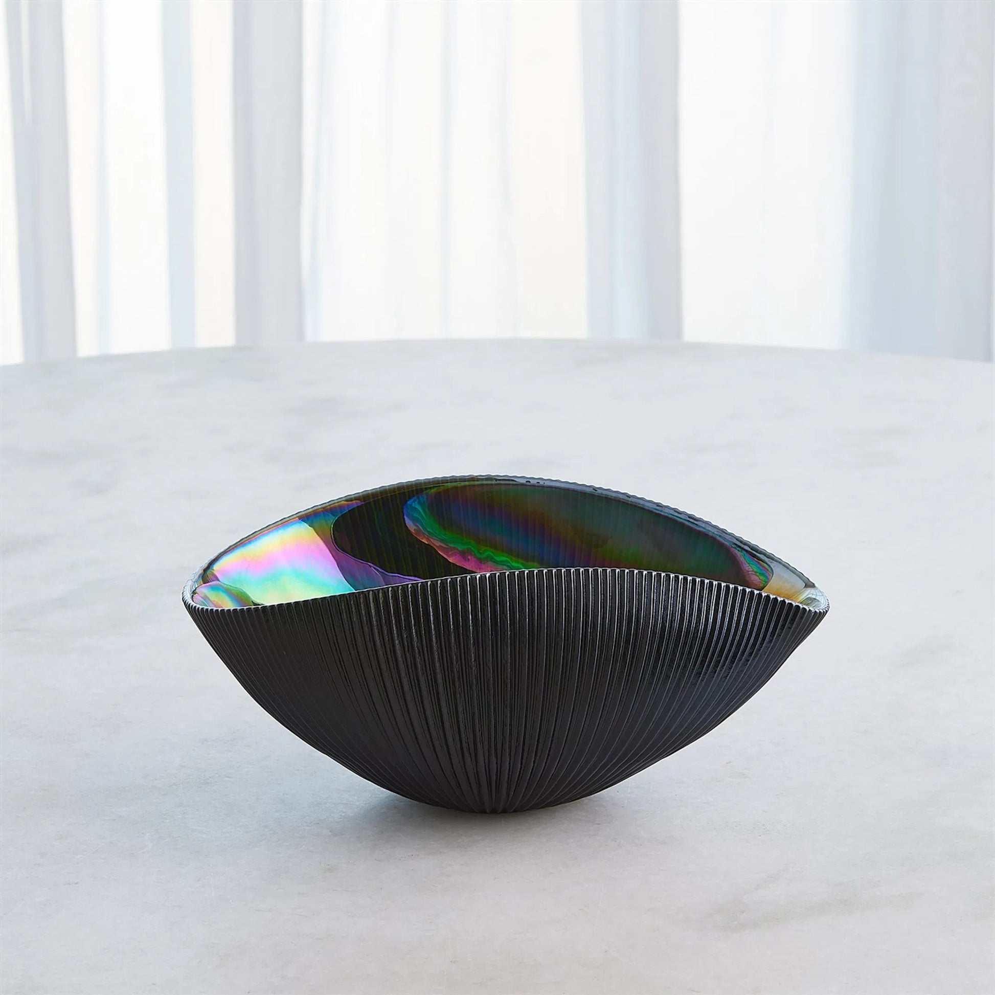 Pleated Bowl by Global Views. Made from unique in a eclectic & global style.