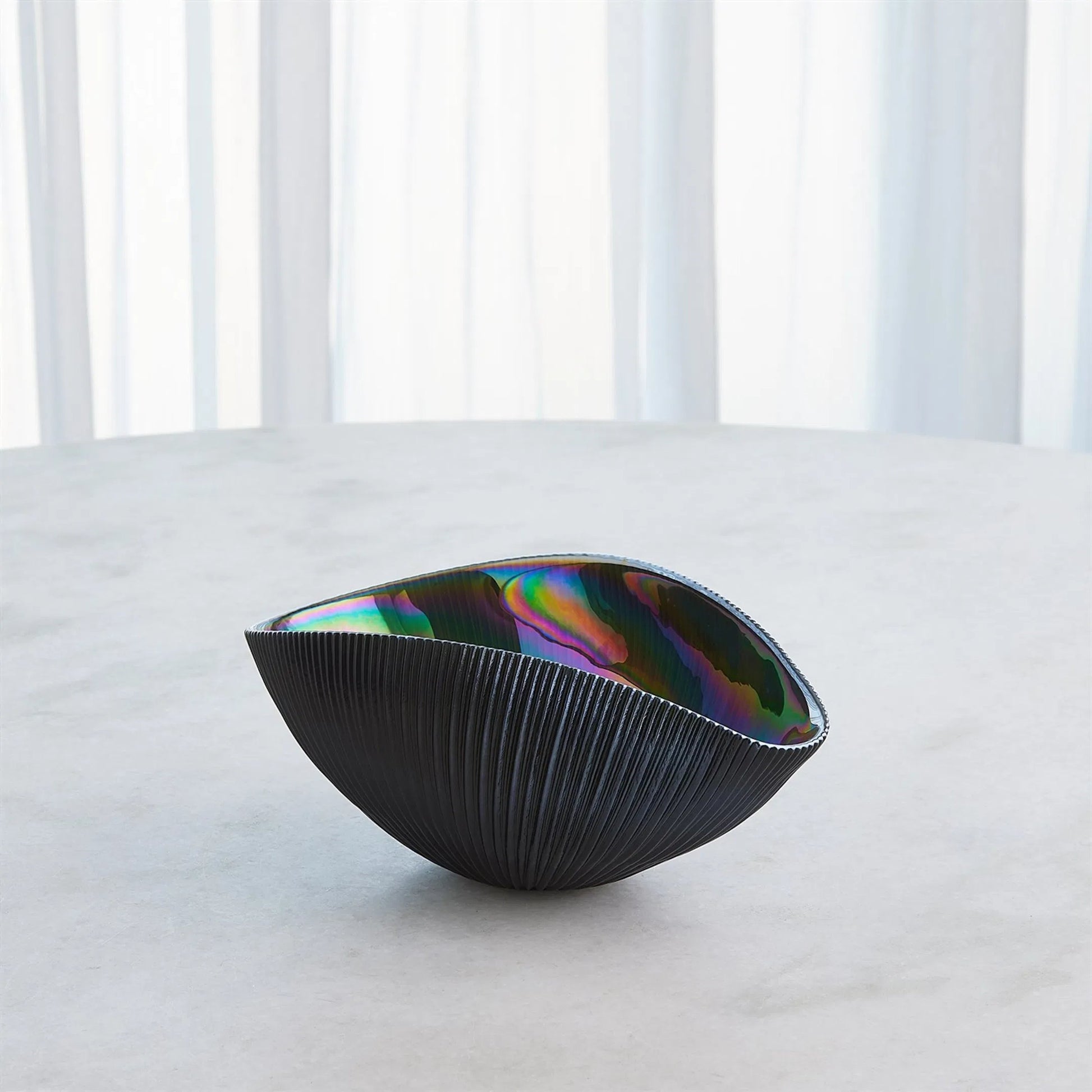 Pleated Bowl by Global Views. Made from unique in a eclectic & global style.