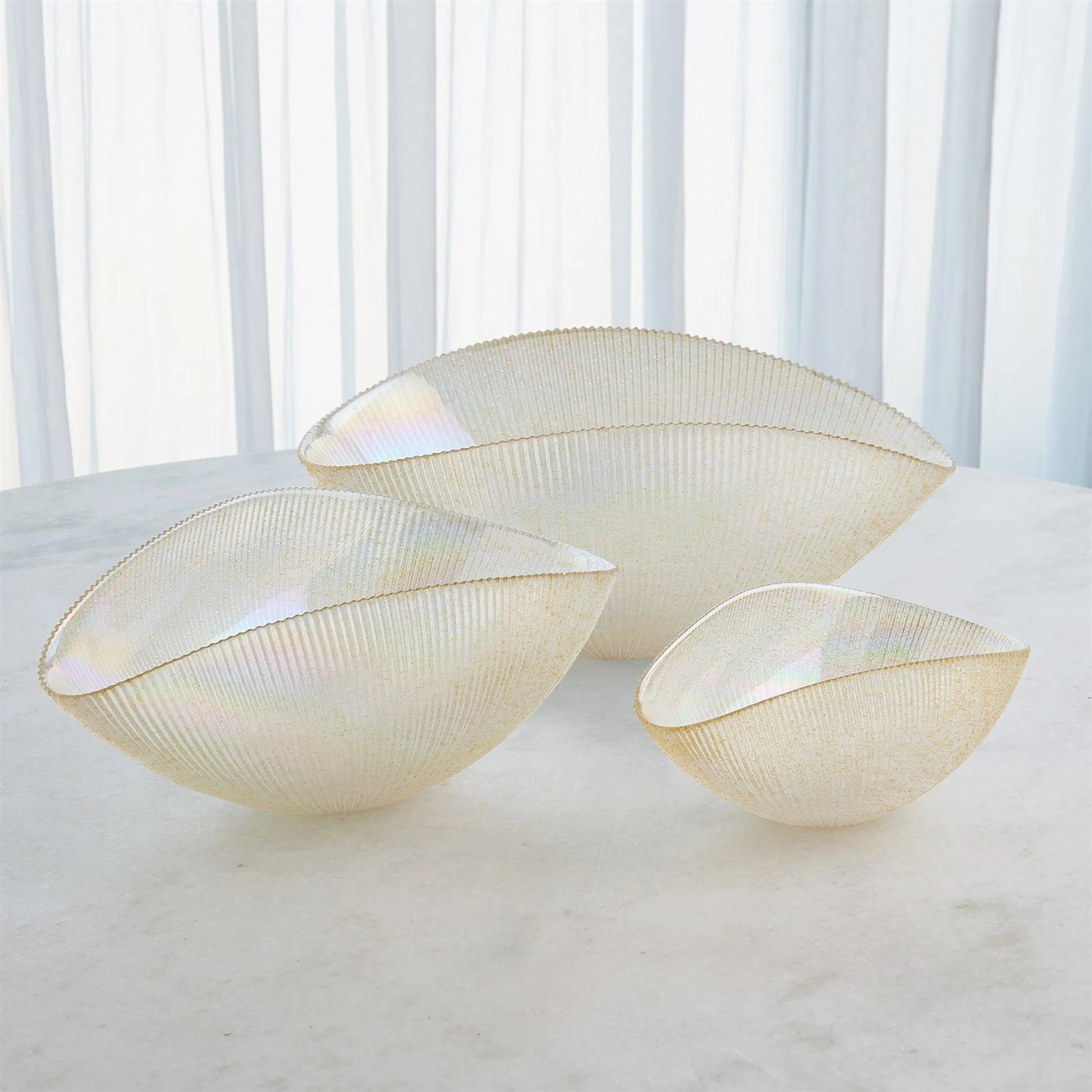 Pleated Bowl by Global Views. Made from unique in a eclectic & global style.