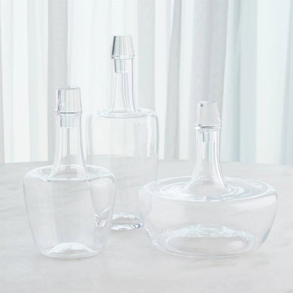 Ripple Decanter by Global Views in clear and clear. Made from unique in a transitional style.