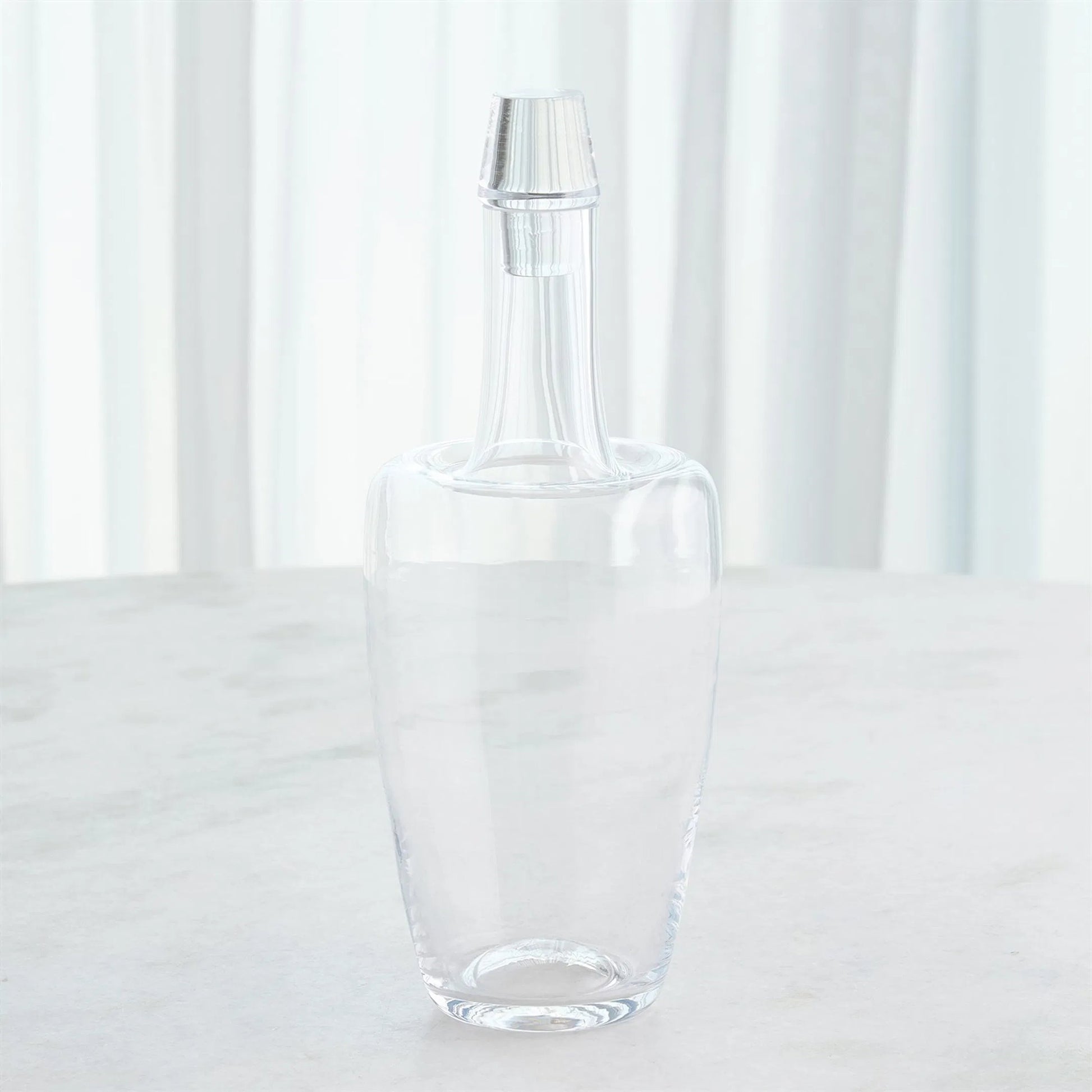 Ripple Decanter by Global Views in clear and clear. Made from unique in a transitional style.
