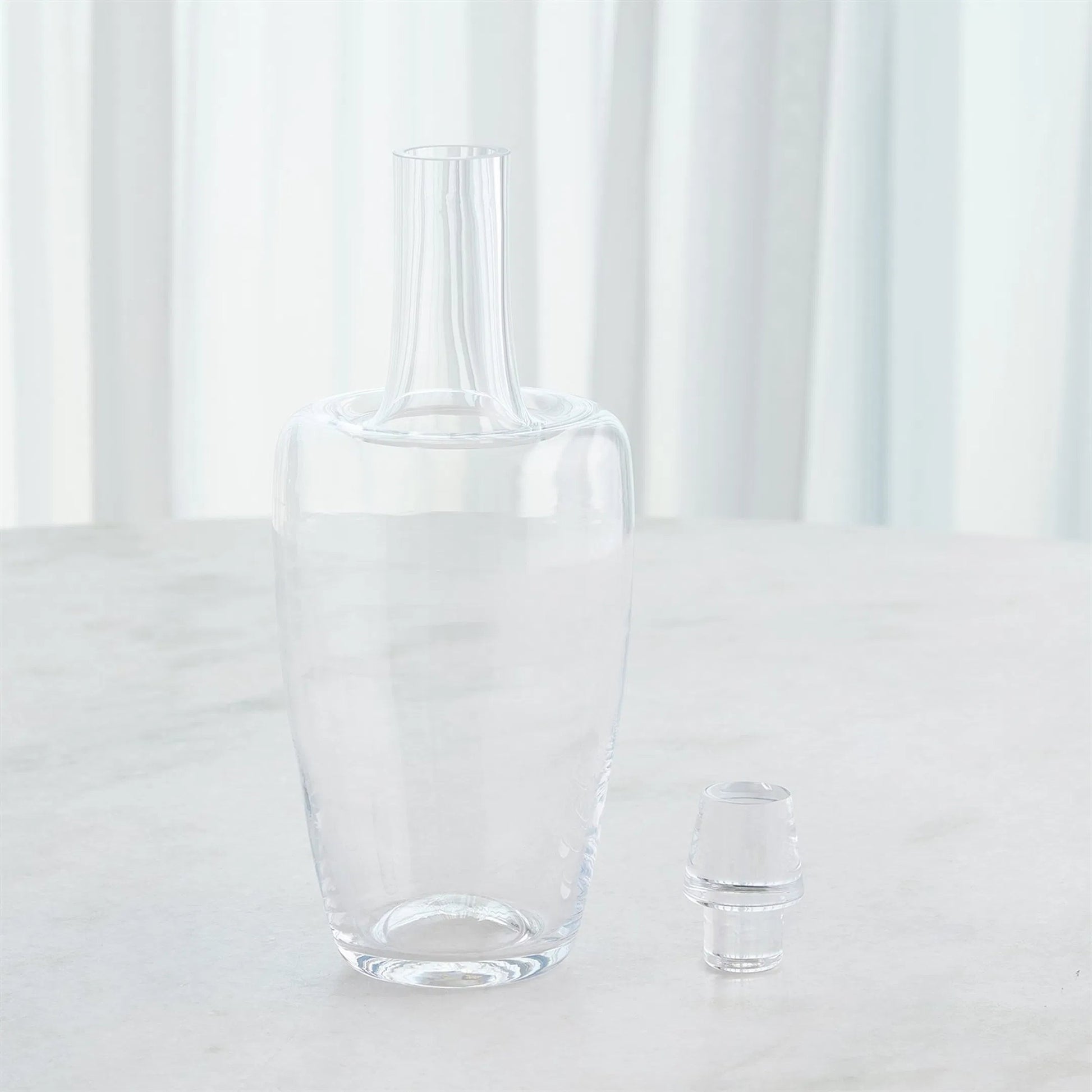 Ripple Decanter by Global Views in clear and clear. Made from unique in a transitional style.