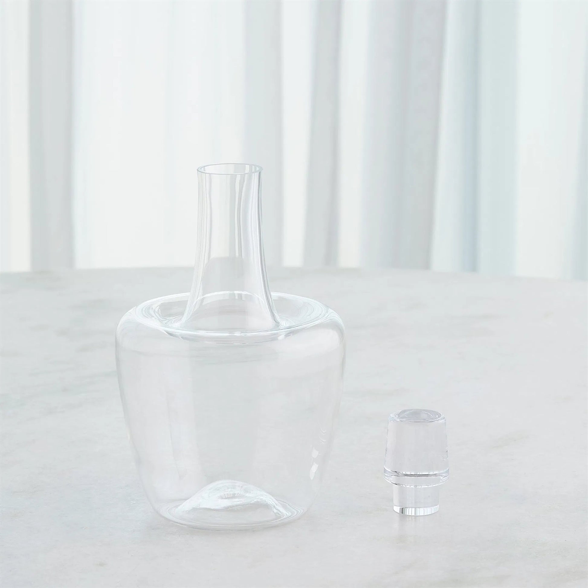 Ripple Decanter by Global Views in clear and clear. Made from unique in a transitional style.