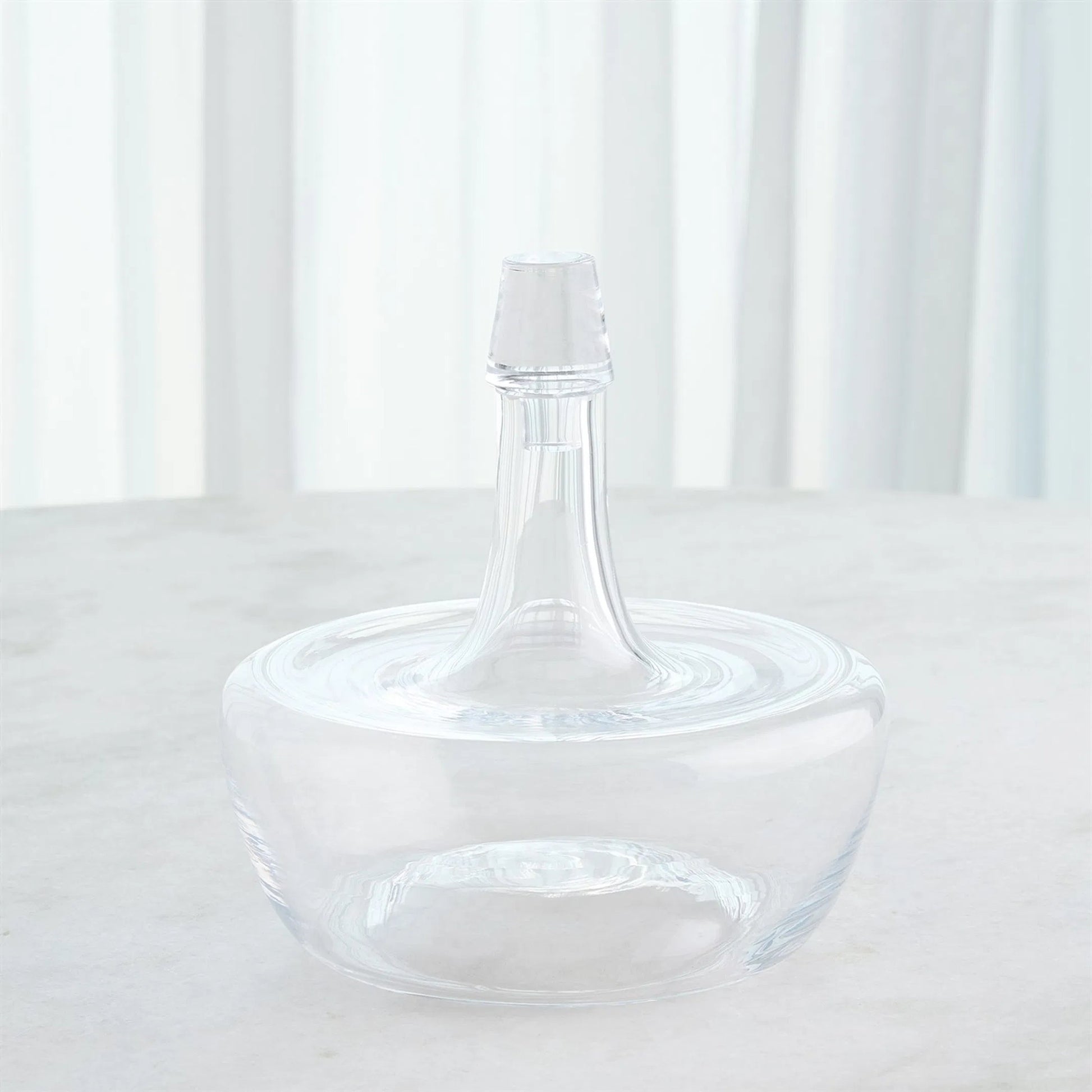 Ripple Decanter by Global Views in clear and clear. Made from unique in a transitional style.
