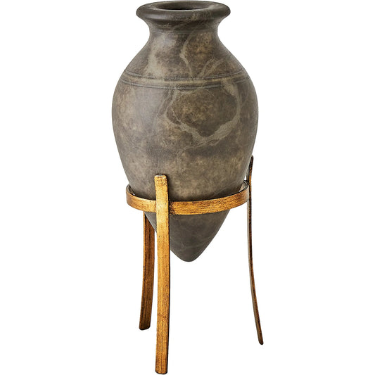 Amphora Alabaster Vase by Global Views in gold. Made from unique in a modern style.