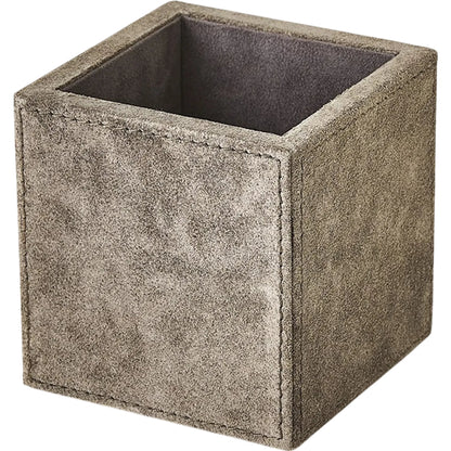 Posh Pencil Cup by Global Views in leather. Made from unique in a unique style.