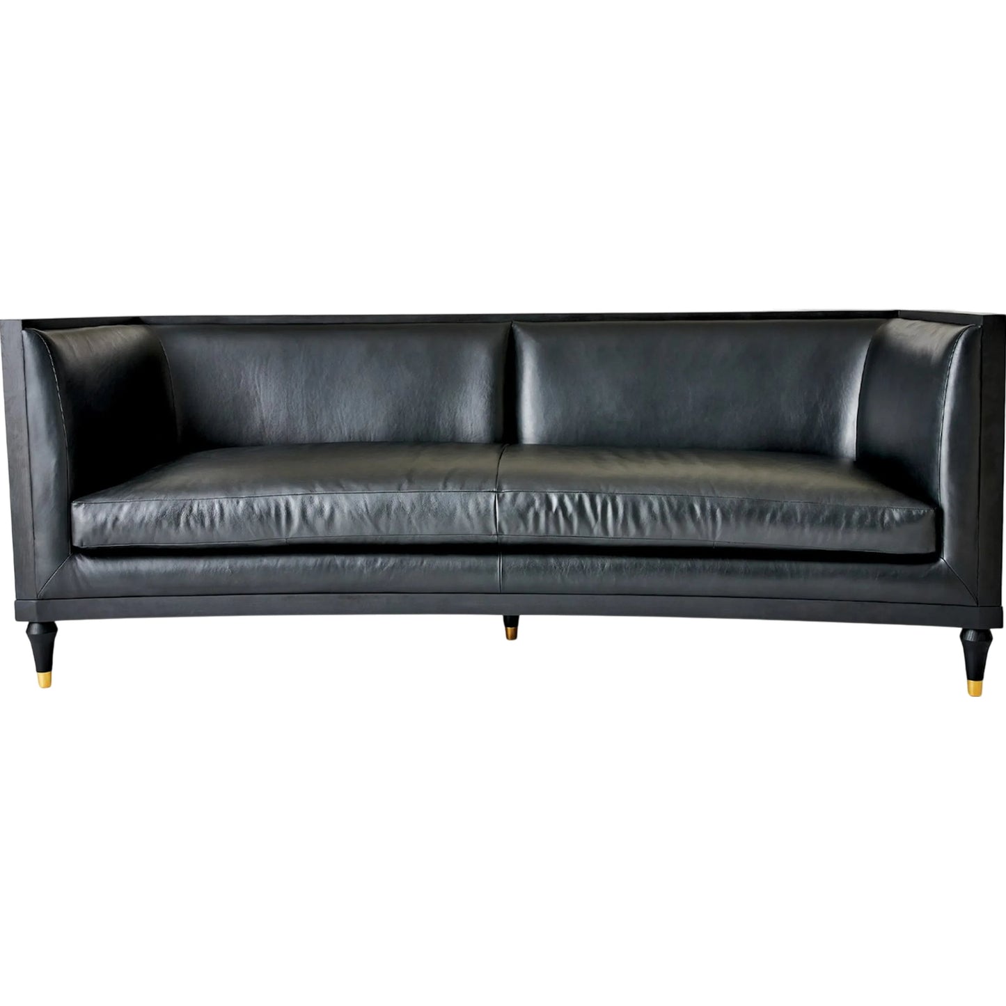 002 SI-2323078 | Additional Silo | Arc Sofa by Global Views in black and brass. Made from unique in a traditional style.