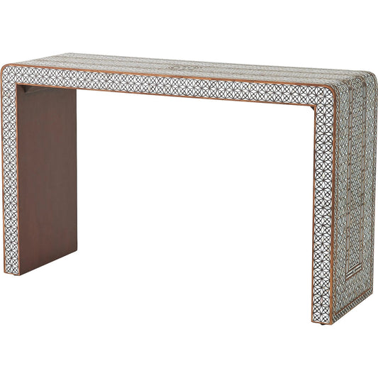 Aravalli Console by Global Views. Made from recycled wood, mdf, resin, mother of pearl, pinctada margaritifera mother of pearl - wild shell from india in a unique style.