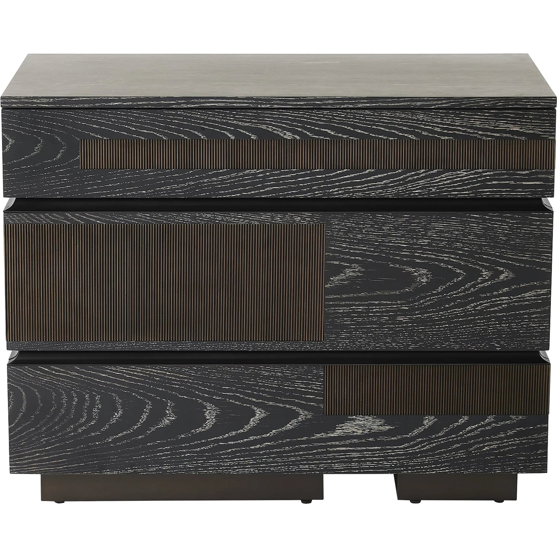 Brazil Chest by Global Views in black and bronze. Made from unique in a modern style.