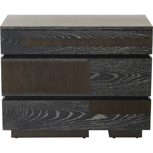 Brazil Chest by Global Views in black and bronze. Made from unique in a modern style.