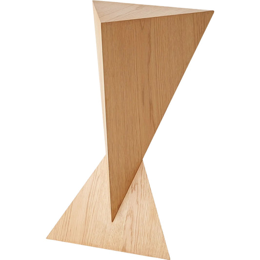 Spectrum Side Table by Global Views. Made from mdf, oak veneer in a transitional style.