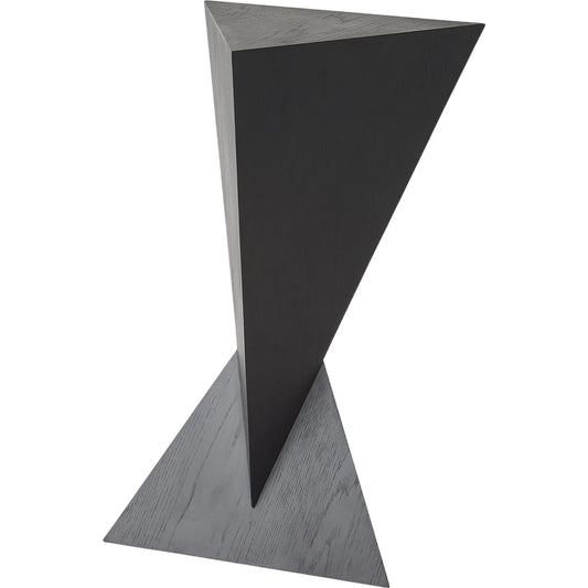 Spectrum Side Table by Global Views. Made from mdf, oak veneer in a transitional style.