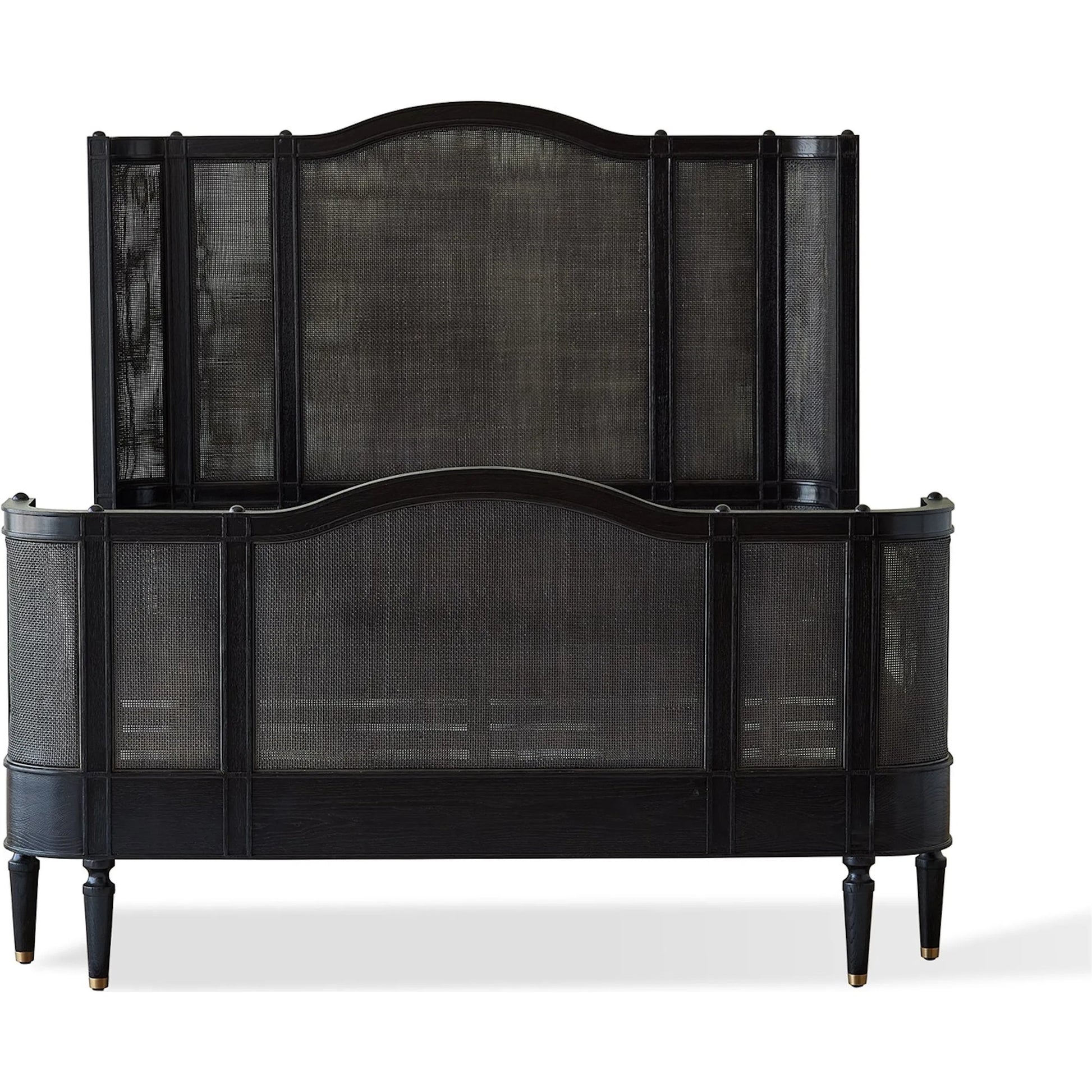Josephine King Bed by Global Views in blackened oak. Made from unique in a unique style.