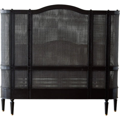 Josephine King Bed by Global Views in blackened oak. Made from unique in a unique style.