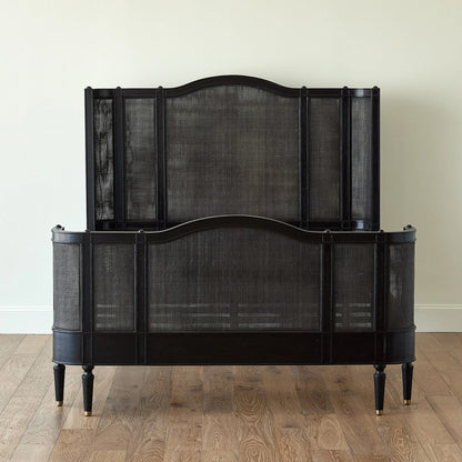 Josephine King Bed by Global Views in blackened oak. Made from unique in a unique style.