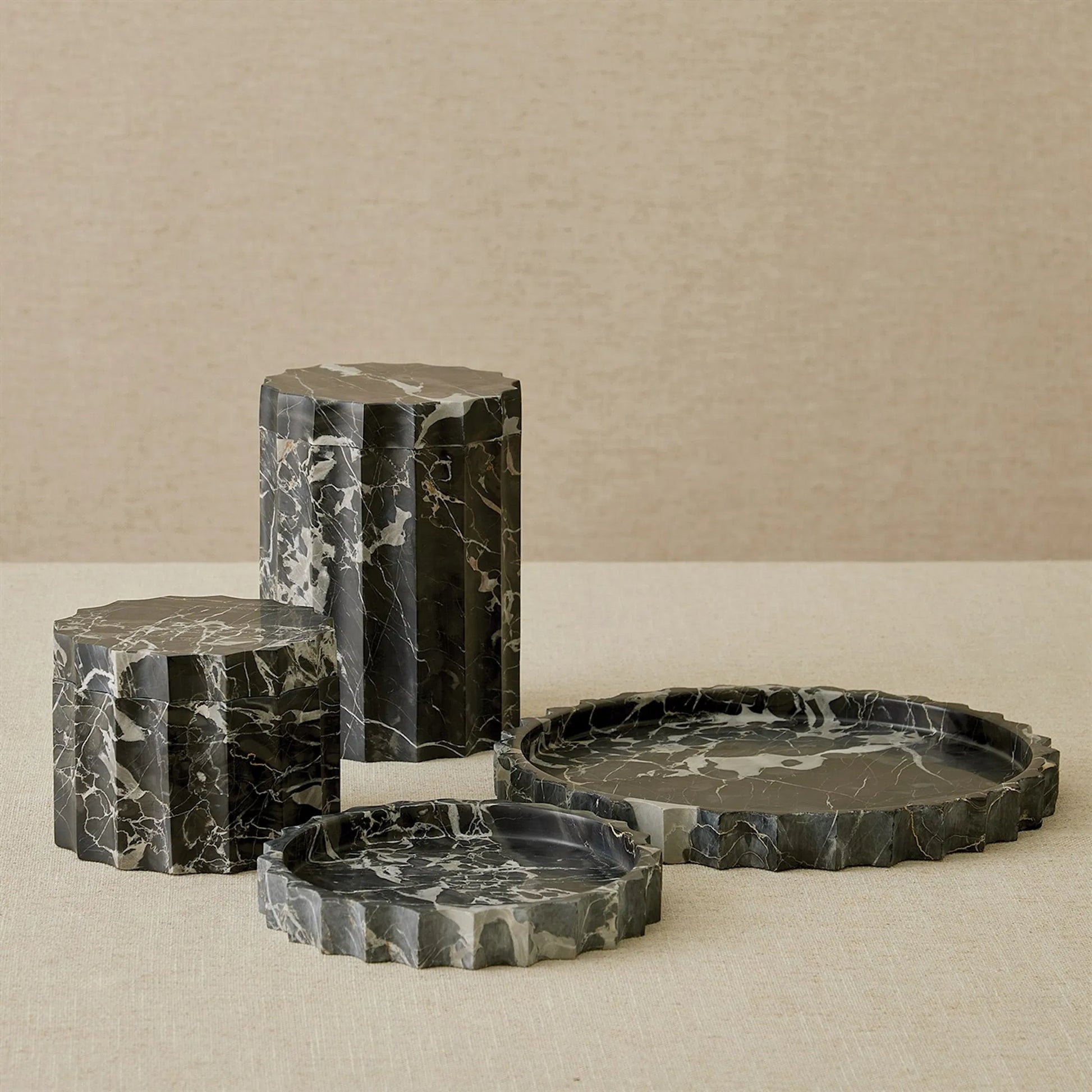 Ionic Tray by Global Views in marble. Made from unique in a modern style.