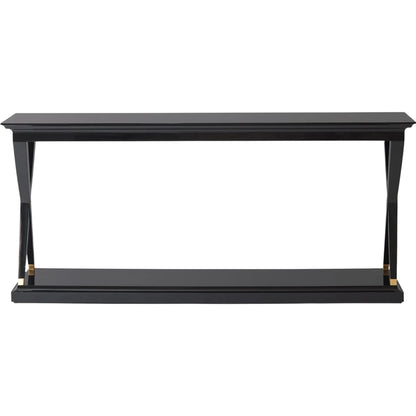 X-Console by Global Views in black. Made from mahogany wood in a modern style.