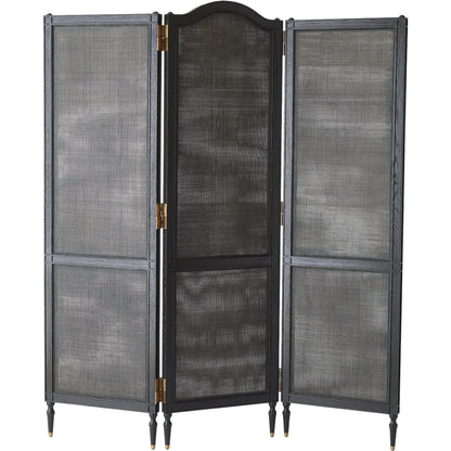 Josephine Screen by Global Views in blackened oak. Made from unique in a transitional style.