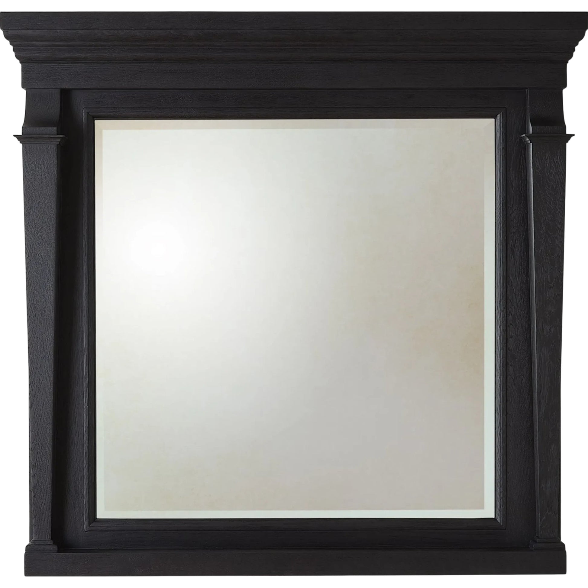 Josephine Mirror by Global Views in black and blackened oak. Made from unique in a unique style.