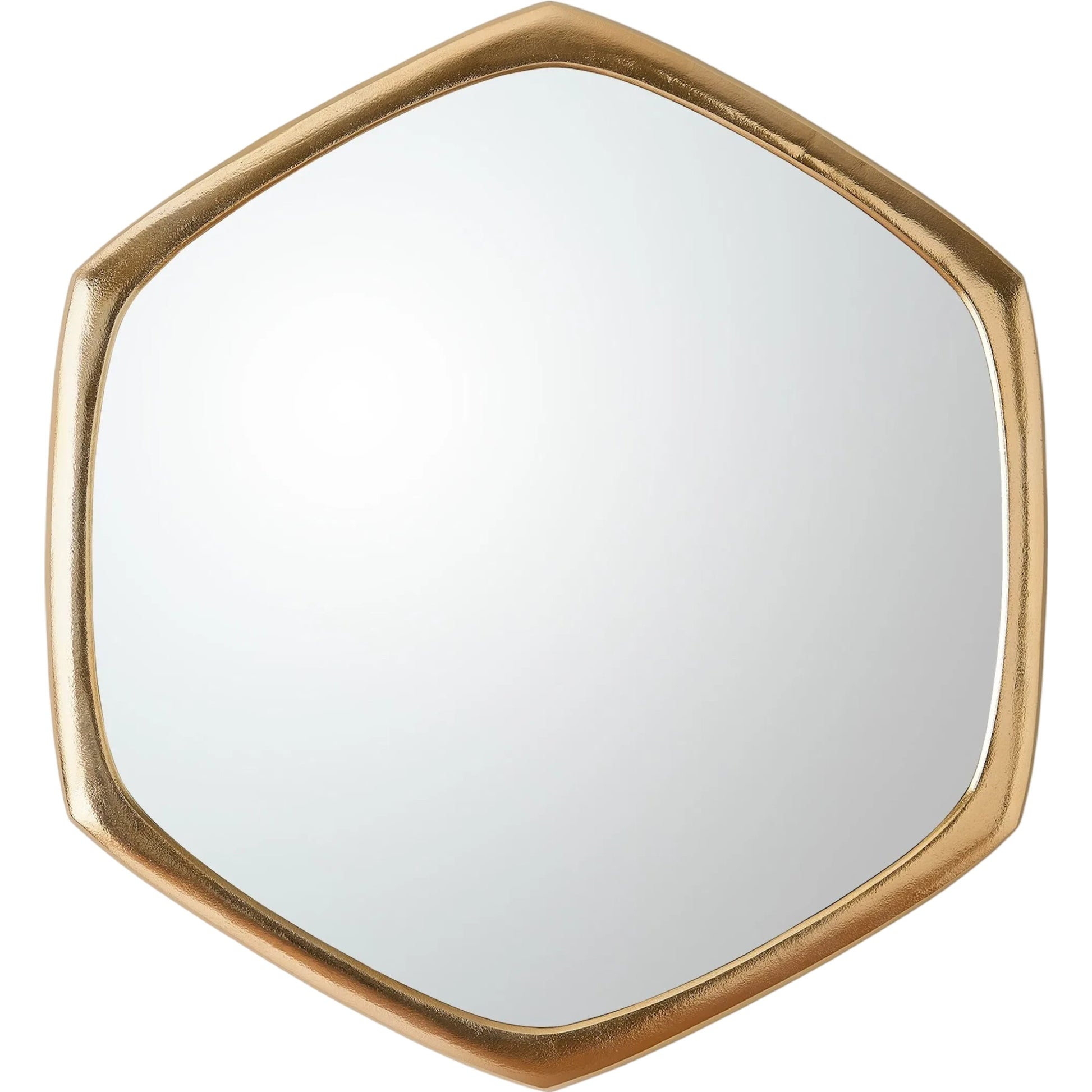 Hexagon Mirror by Global Views. Made from aluminum, mirror in a transitional style.