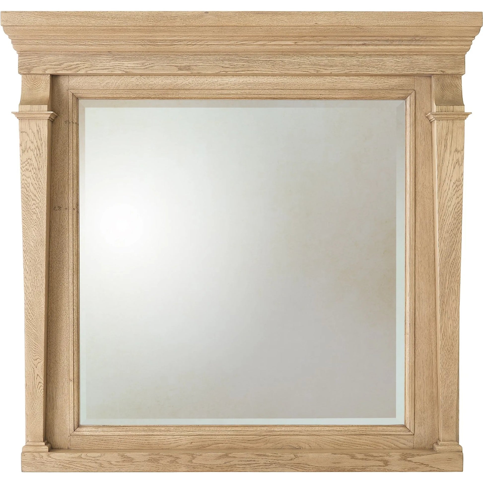 Josephine Mirror by Global Views in bleached oak. Made from eu oak in a unique style.
