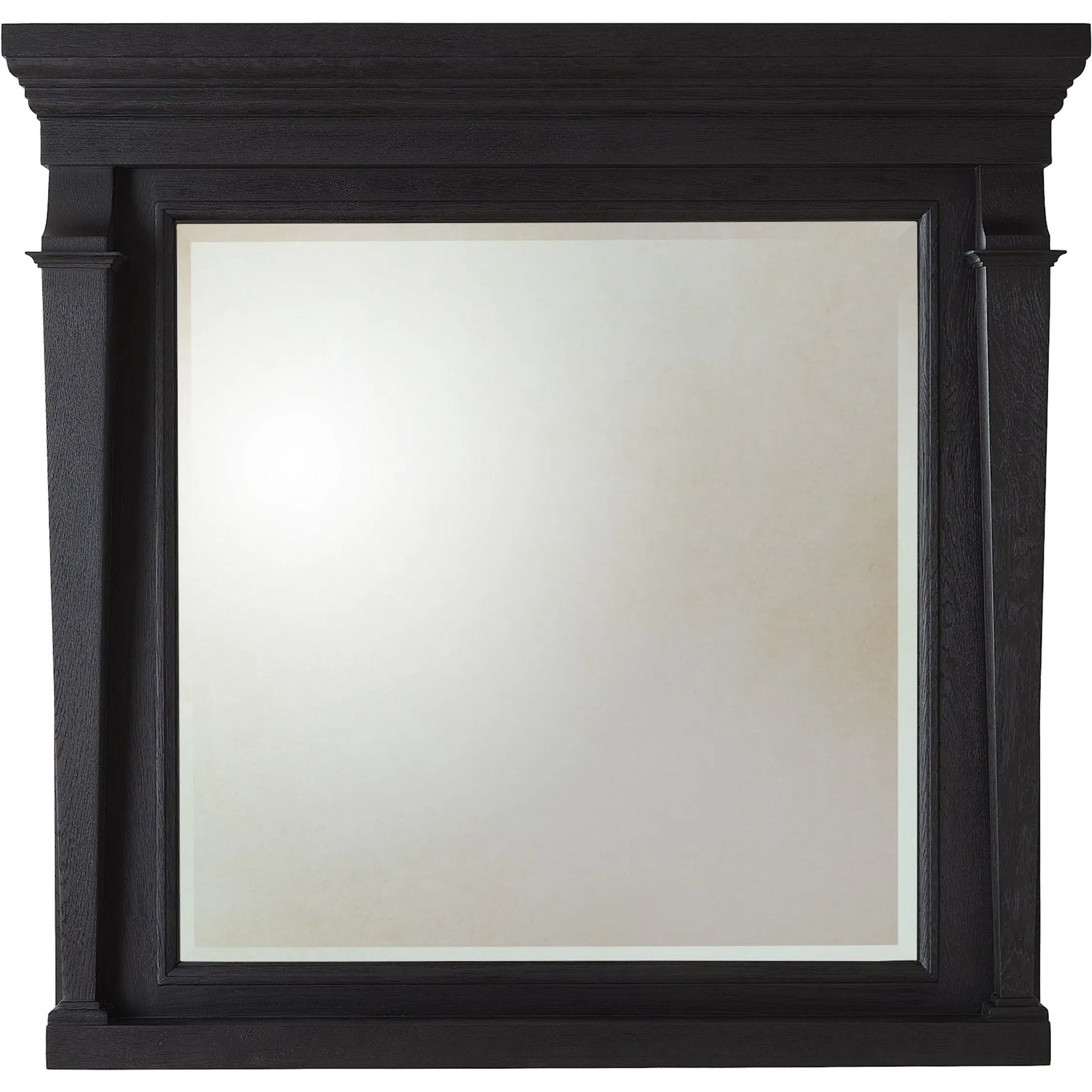 Josephine Mirror by Global Views in black and blackened oak. Made from unique in a unique style.