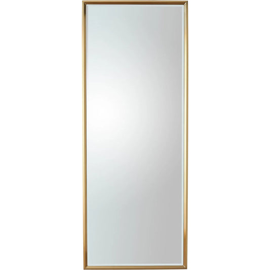 Reeves Floor Mirror by Global Views in brass. Made from unique in a unique style.