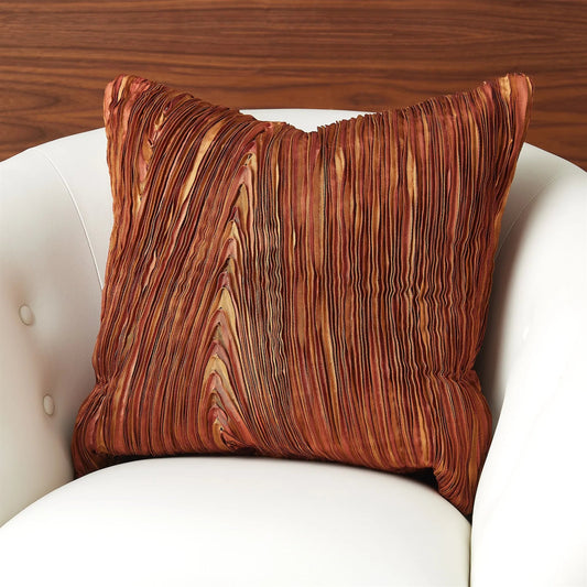 Ribbon Pillow by Global Views in rust. Made from unique in a unique style.