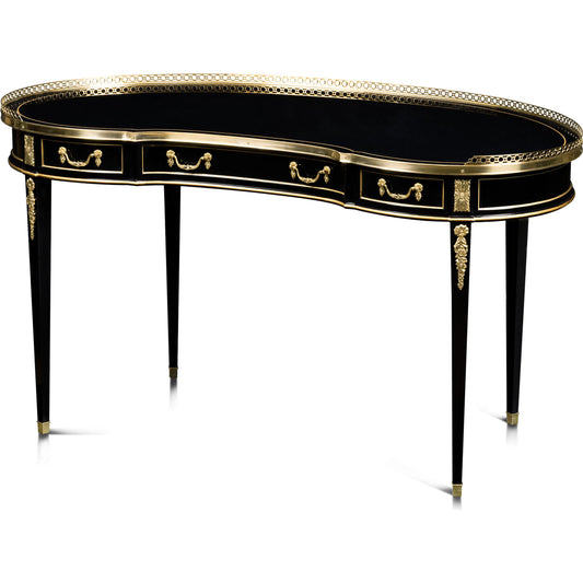 Lady's Eclipse Desk by Maitland-Smith in ebony. Made from unique in a unique style.