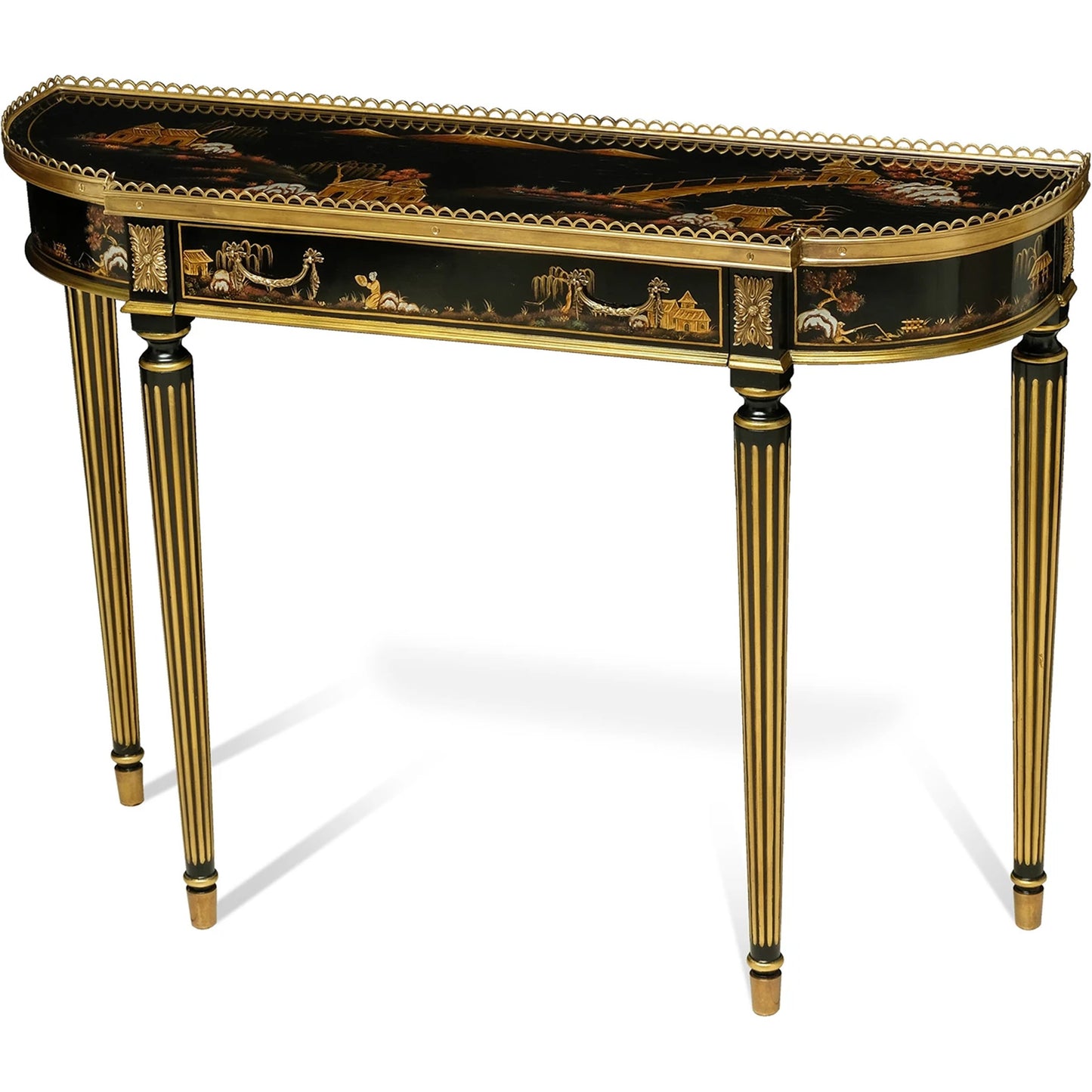 001 SI-2016044 | Primary Silo | Song Console Table by Maitland-Smith. Made from unique in a transitional style.