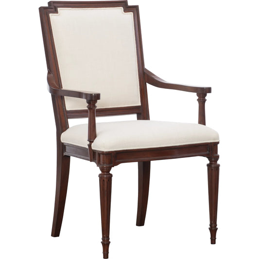 Evan Arm Chair by Maitland-Smith in ivory and mahogany. Made from unique in a unique style.
