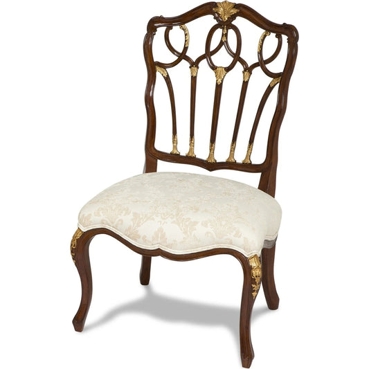 Gothic Side Chair by Maitland-Smith. Made from unique in a traditional style.