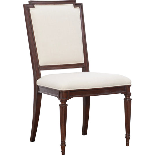 Evan Side Chair by Maitland-Smith in ivory and mahogany. Made from unique in a unique style.
