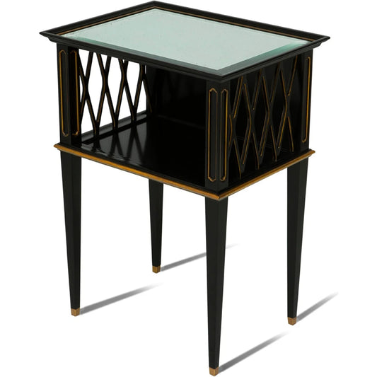 Noir Accent Table by Maitland-Smith. Made from unique in a transitional style.