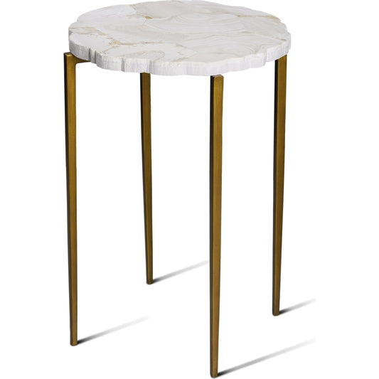 Fossil Top Accent Table by Maitland-Smith. Made from unique in a modern style.