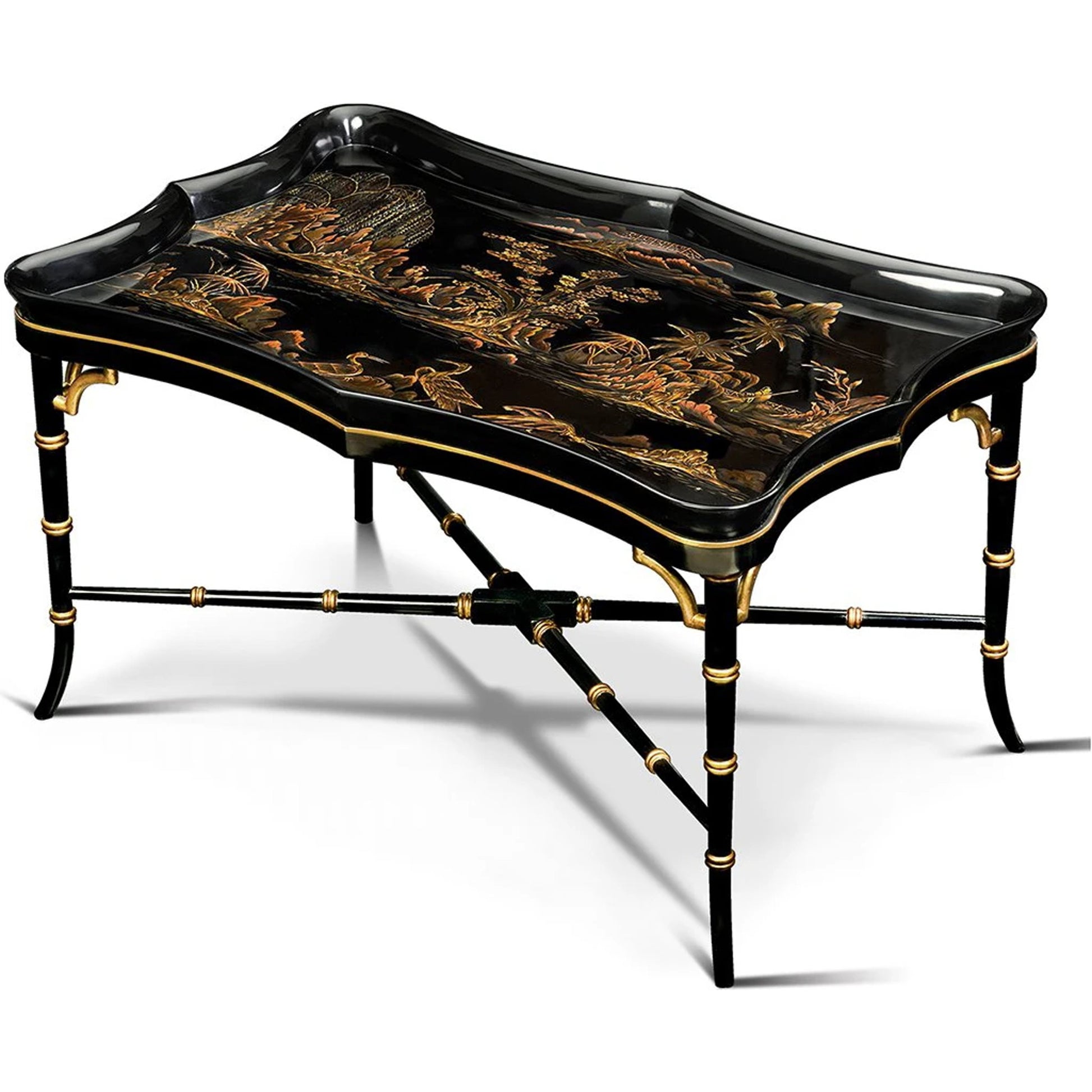 Chinoiserie Cocktail Table by Maitland-Smith. Made from unique in a traditional style.