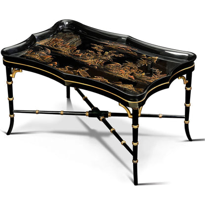 Chinoiserie Cocktail Table by Maitland-Smith. Made from unique in a traditional style.
