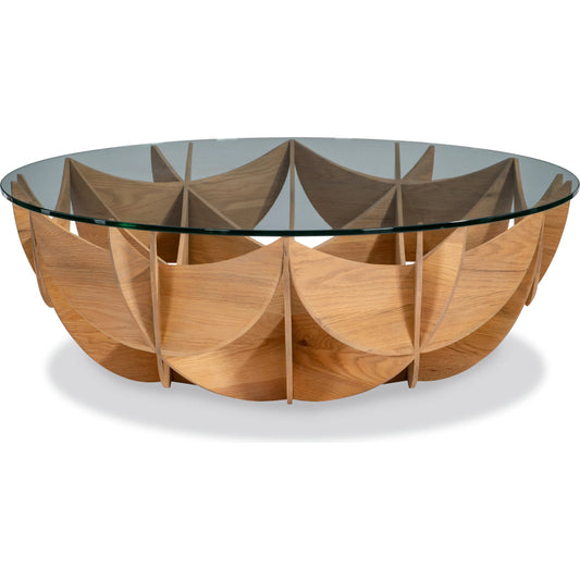 001 SI-2441051 | Primary Silo | Oak Honeycomb Table by Maitland-Smith in white oak. Made from unique in a unique style.