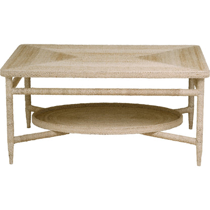 Galleried Abaca Cocktail Table by Maitland-Smith. Made from unique in a cottage & farmhouse style.