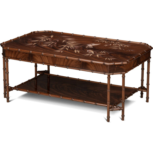 Fang Cocktail Table by Maitland-Smith in mahogany. Made from unique in a unique style.