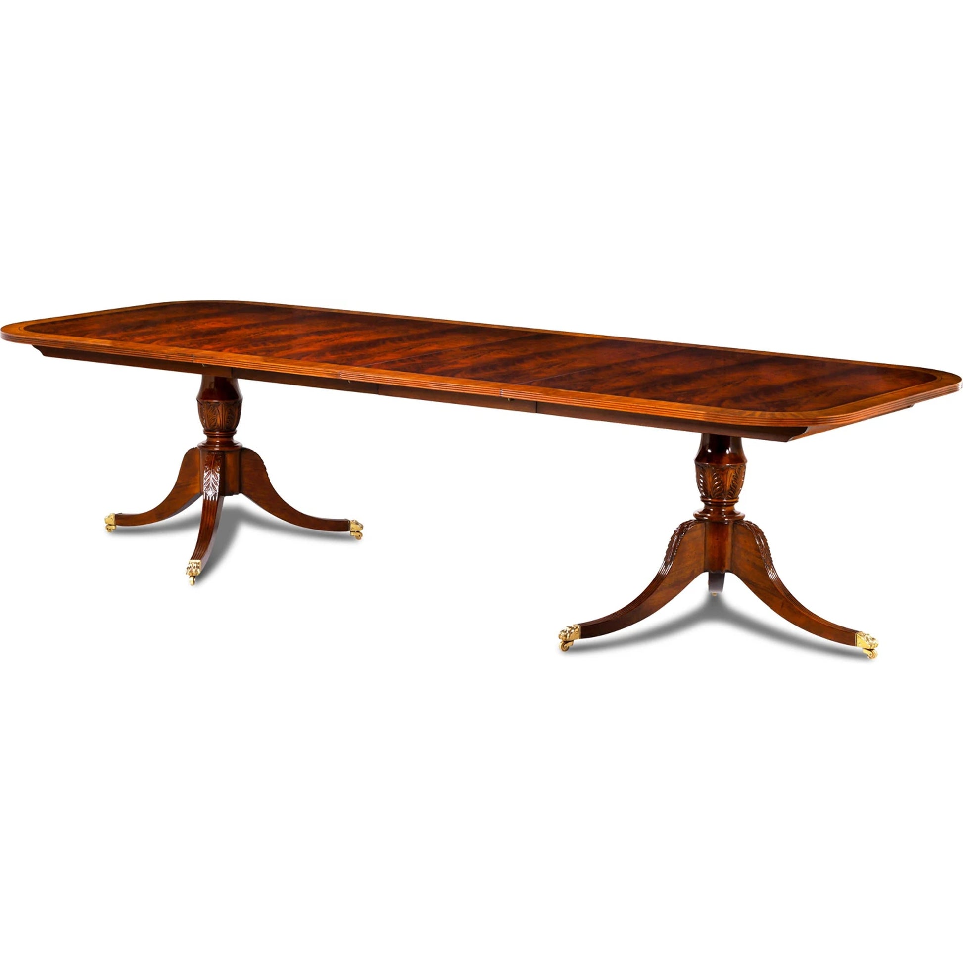 Reeded Dining Table by Maitland-Smith. Made from unique in a transitional style.