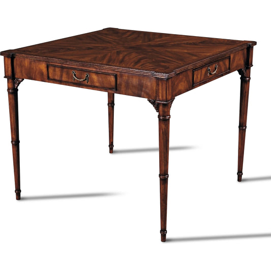 Stewart Card Table by Maitland-Smith. Made from unique in a transitional style.