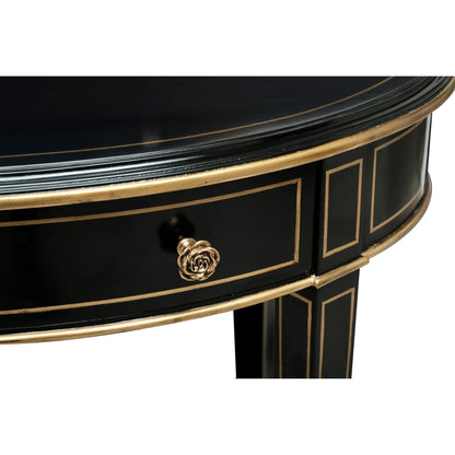 Equinox Oval Side Table by Maitland-Smith. Made from unique in a transitional style.