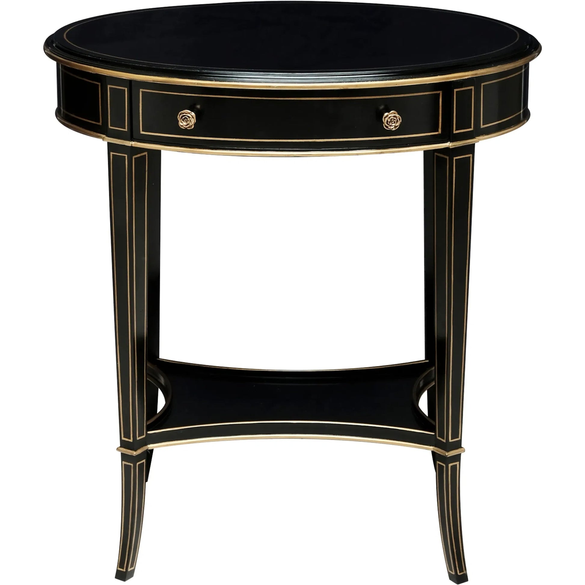 Equinox Oval Side Table by Maitland-Smith. Made from unique in a transitional style.