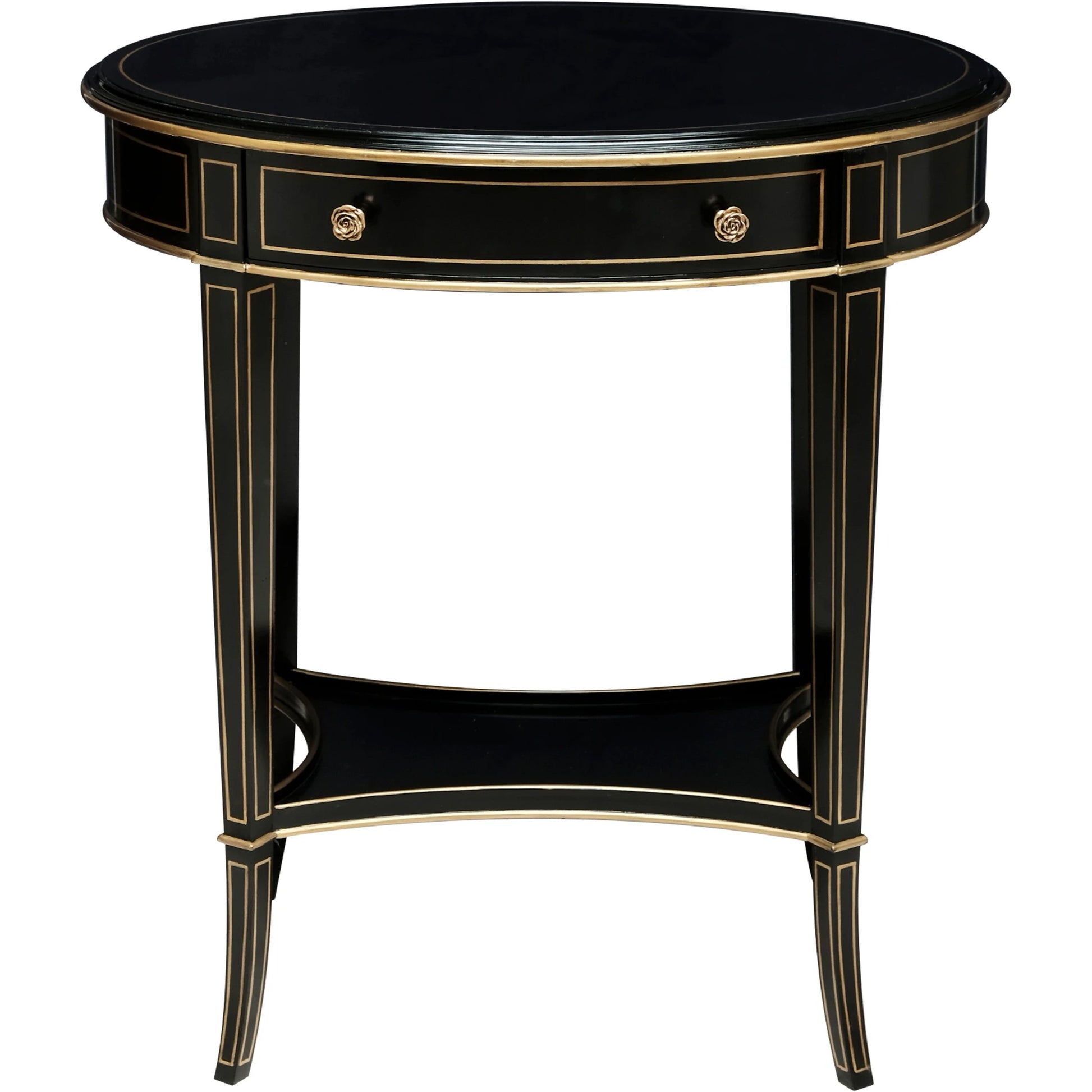 Equinox Oval Side Table by Maitland-Smith. Made from unique in a transitional style.