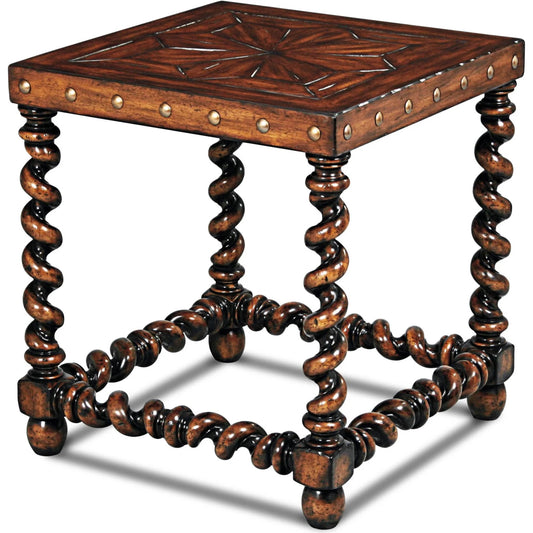 Serpentine Side Table by Maitland-Smith. Made from unique in a traditional style.