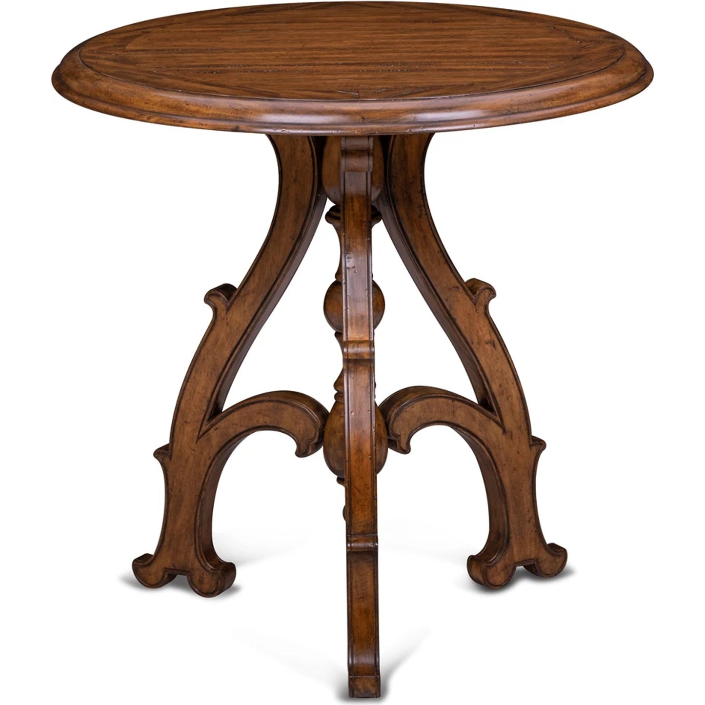 001 SI-2016123 | Primary Silo | Shepard Pedestal Table by Maitland-Smith. Made from unique in a traditional style.